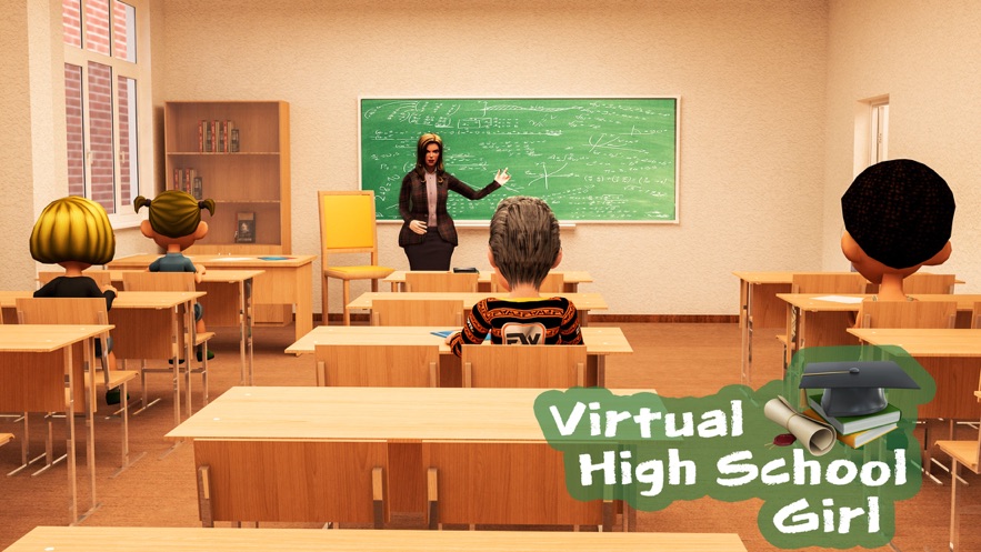 虚拟高中女生3D图3