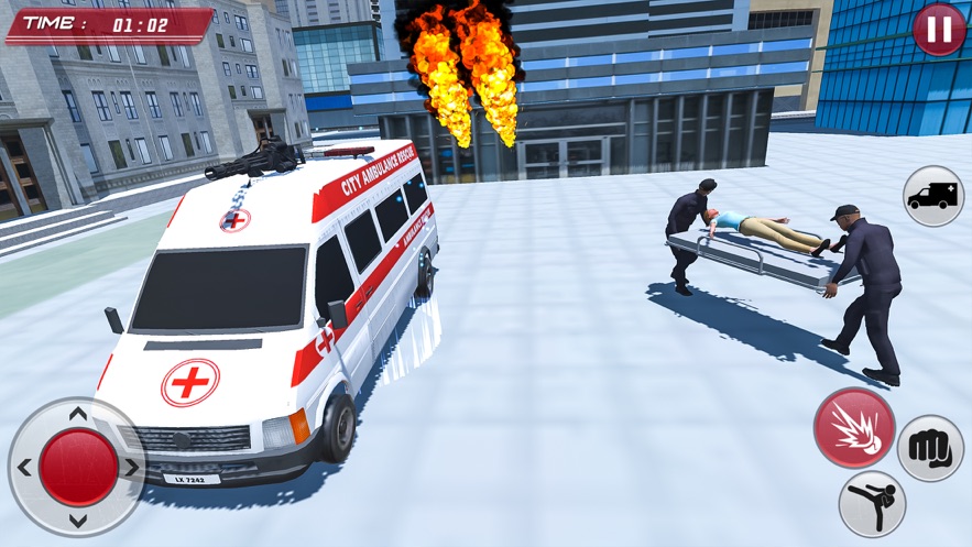 救护车紧急机器人3D图3