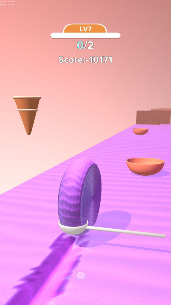 冰淇淋卷3D图1