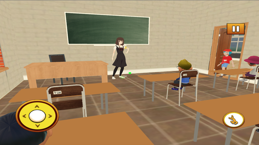 动漫高中老师3D图1