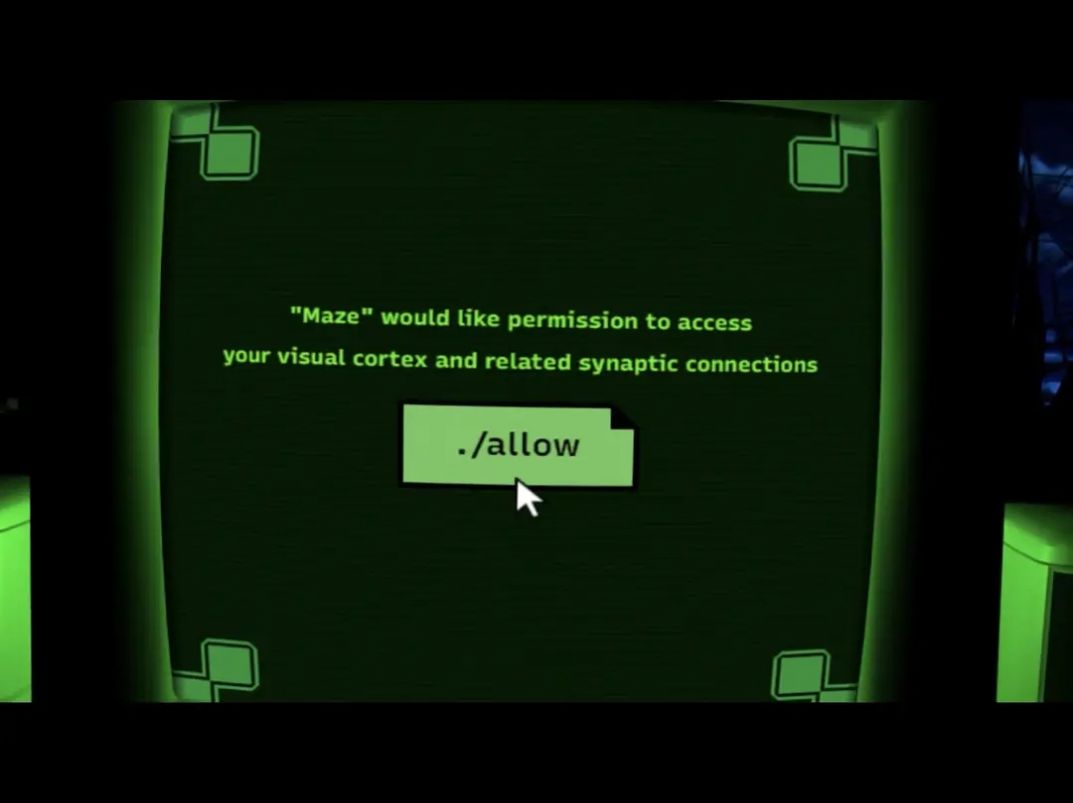 绿屏鼠标迷宫恐怖游戏图1
